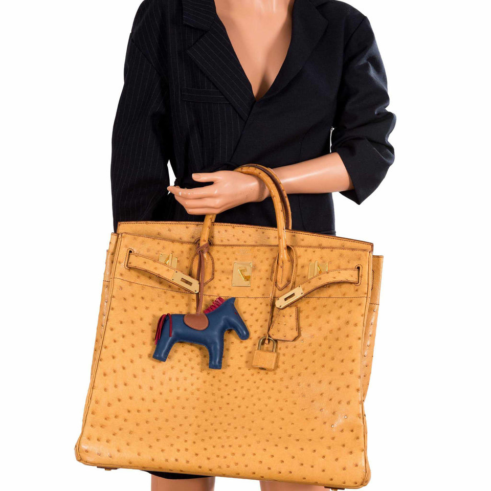 Hermes Birkin 45 HAC Gold Ostrich Gold Hardware