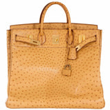 Hermes Birkin 45 HAC Gold Ostrich Gold Hardware