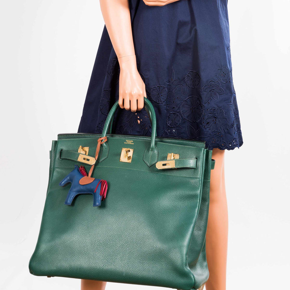 Hermes Birkin 45 HAC Green Ardennes Vert Claire Gold Hardware