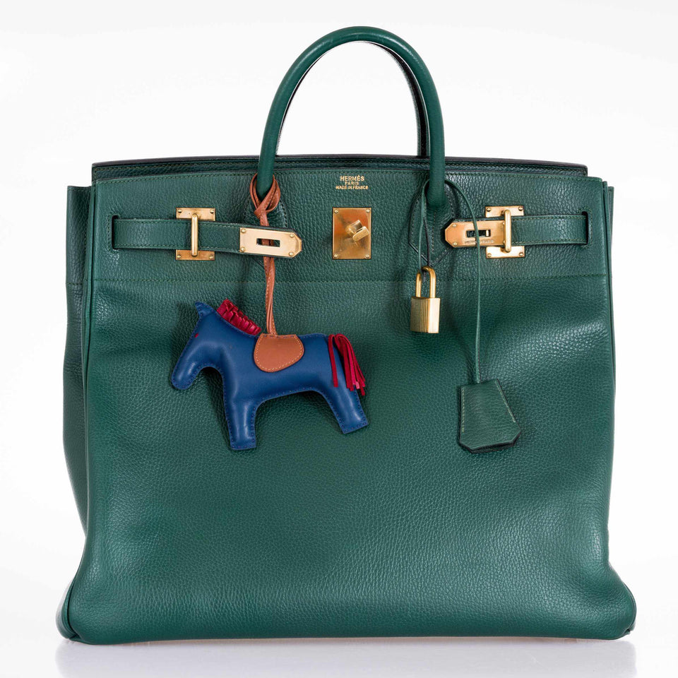 Hermes Birkin 45 HAC Green Ardennes Vert Claire Gold Hardware