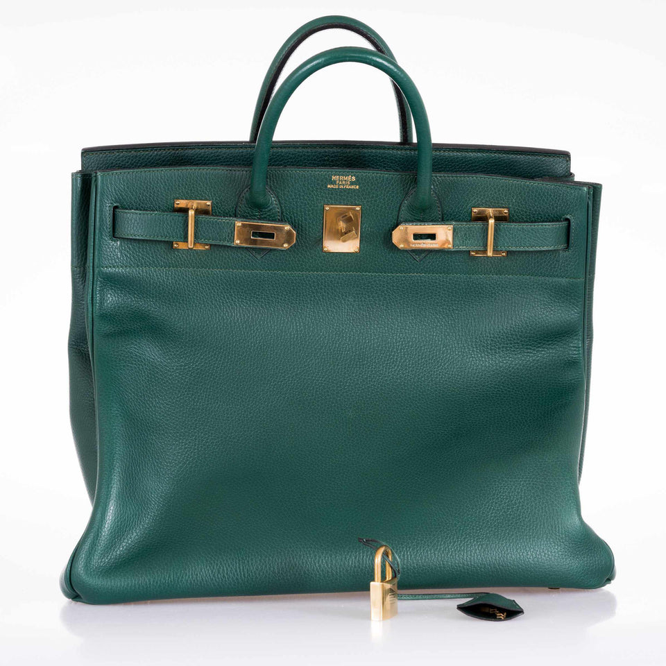 Hermes Birkin 45 HAC Green Ardennes Vert Claire Gold Hardware