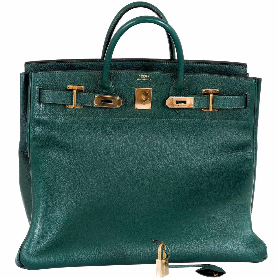 Hermes Birkin 45 HAC Green Ardennes Vert Claire Gold Hardware