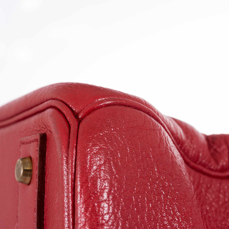 Hermes Birkin 45 HAC Red Buffalo Gold Hardware