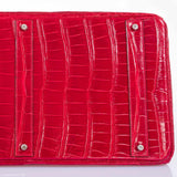 Hermes Birkin 50 Shiny Braise Porosus Crocodile Palladium Hardware