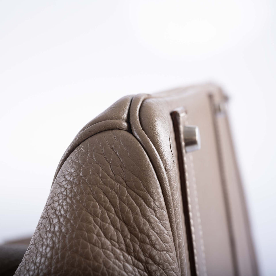 Hermes Birkin 50 Voyage Etoupe Clemence Palladium Hardware