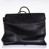Hermes Birkin 55 Travel Black Clemence Leather Palladium Hardware