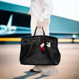 Hermes Birkin 55 Voyage Black Clemence Palladium Hardware
