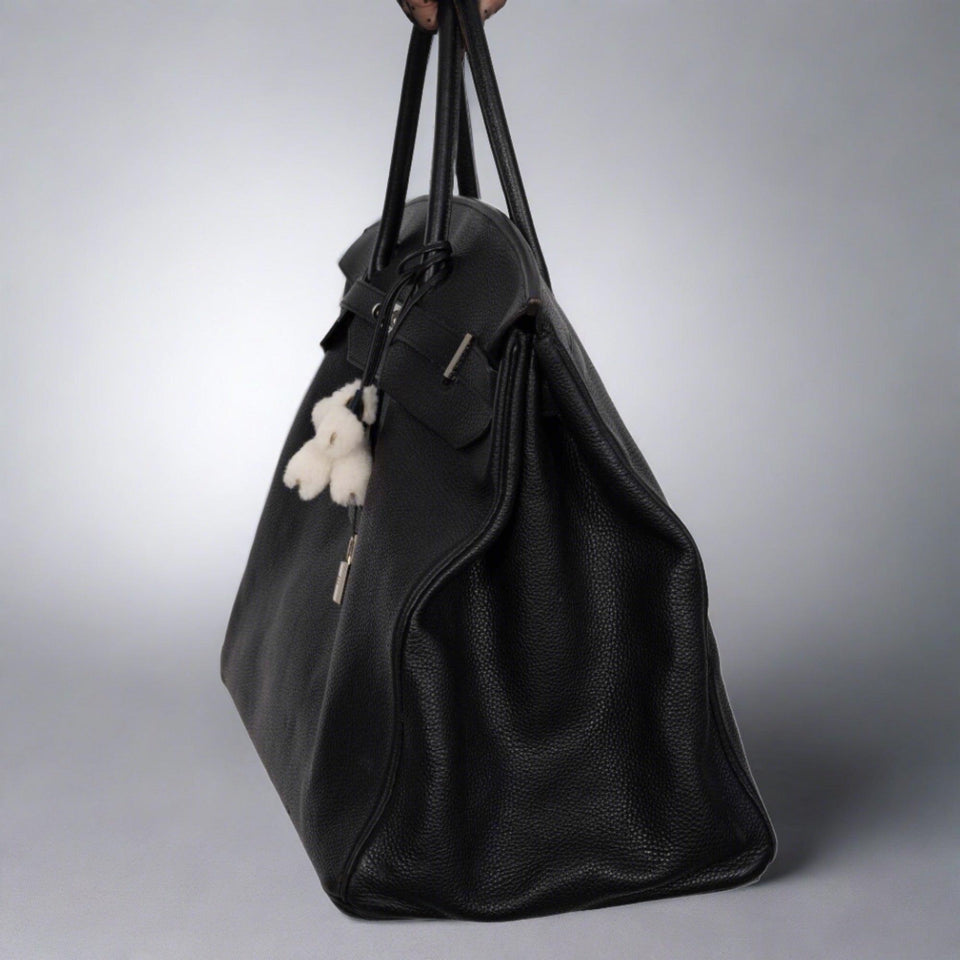 Hermes Birkin 55 Voyage Black Clemence Palladium Hardware