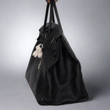 Hermes Birkin 55 Voyage Black Clemence Palladium Hardware