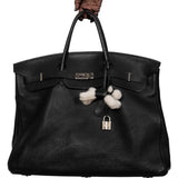 Hermes Birkin 55 Voyage Black Clemence Palladium Hardware