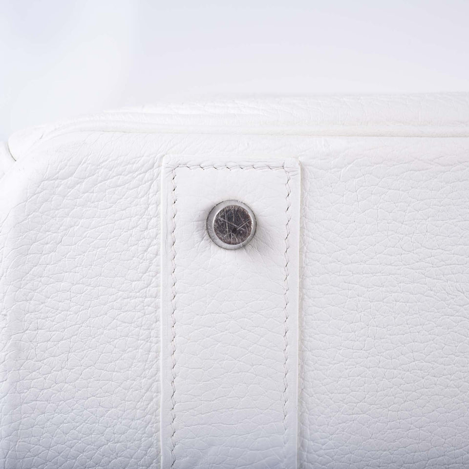 Hermes Birkin 55 White Togo Palladium Hardware Travel Bag