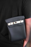 Hermes Birkin HSS HAC A Dos PM Black Togo and Craie Swift Palladium Hardware