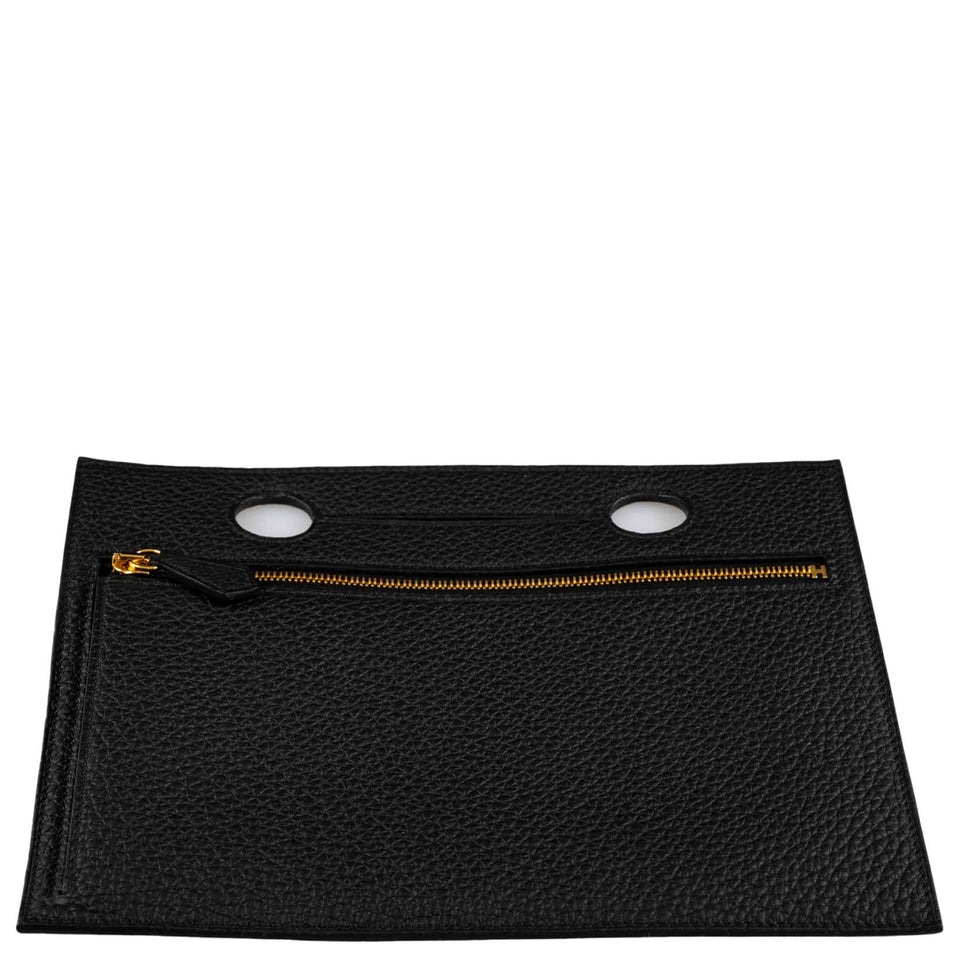 Hermes Birkin Pochette Backpocket Black Togo With Gold Hardware