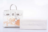 Hermes Birkin Shadow Clutch Swift Gris Pale