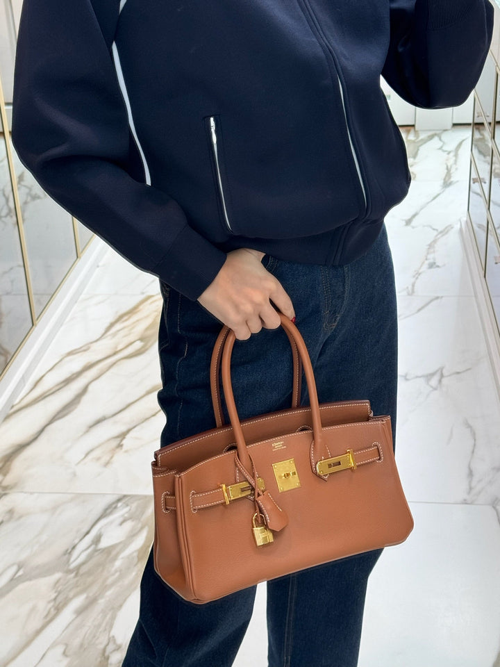 Hermes Birkin Shoulder Light 29 Gold Evercolor Gold Hardware