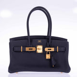Hermes Birkin Shoulder Light 29 in Black Caban Evercolor Gold Hardware