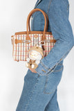 Hermes Birkin Shoulder Light 29 in Gold Evercolor and Embroidered Rose Pop, Black, Gold Toile Palladium Hardware
