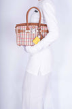 Hermes Birkin Shoulder Light 29 in Gold Evercolor and Embroidered Rose Pop, Black, Gold Toile Palladium Hardware