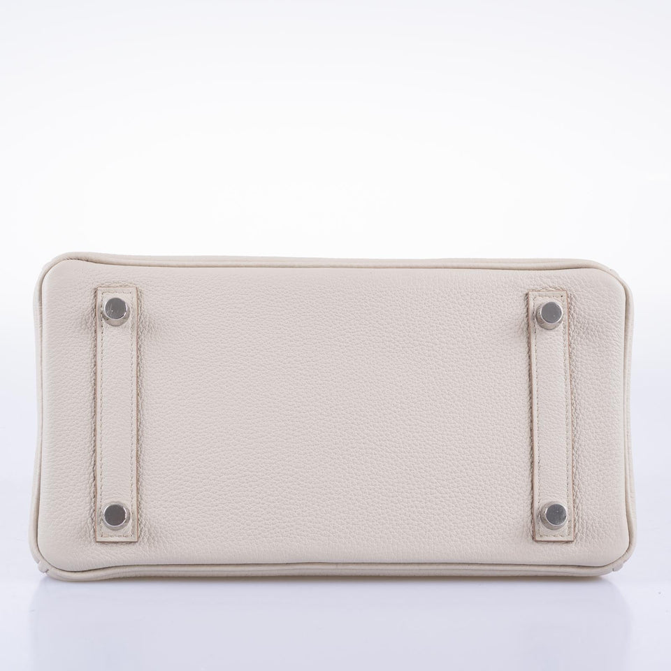 Hermes Birkin Touch 25 Beton Matte Alligator & Togo Palladium Hardware