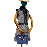 Hermes Birkin Touch 25 Bleu Saphir Togo, Bleu Marine Matte Alligator Rose Gold Hardware