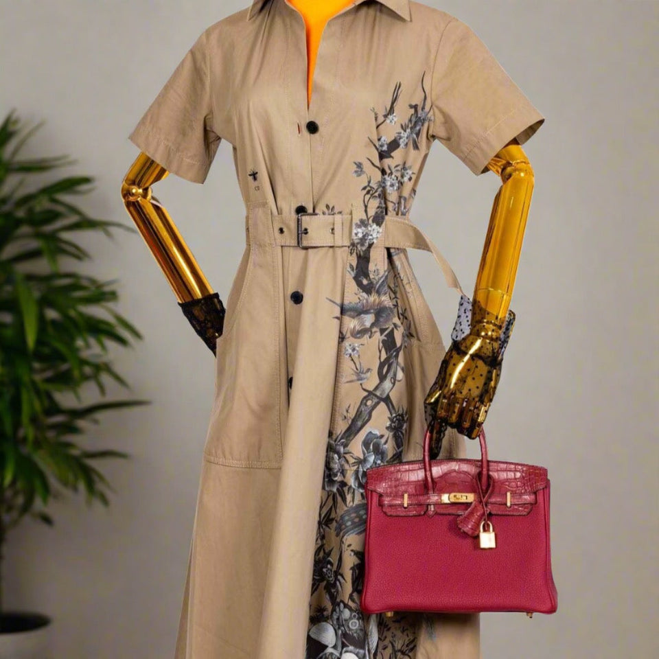 Hermes Birkin Touch 25 Rouge Grenat Matte Alligator and Togo Gold Hardware