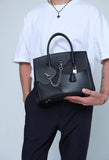 HermesBirkin en Desordre Black Togo and Swift Palladium Hardware