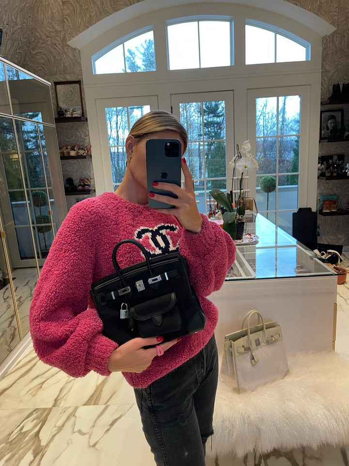Hermes Cargo Birkin 25 Black Toile Goeland and Swift Palladium Hardware