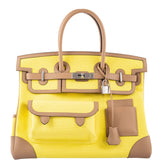 Hermes Cargo Birkin 35 Chai Swift and Jaune Citron Toile Goeland Palladium Hardware