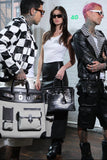 Hermes Cargo HAC Birkin 40 Black Box and Toile Palladium Hardware