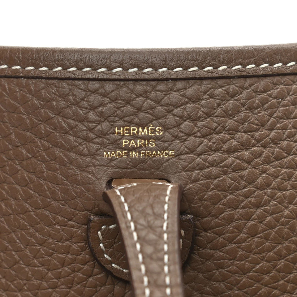 Hermes TAURILLON CLEMENCE AMAZONE EVELYNE TPM MINI BAG ETOUPE