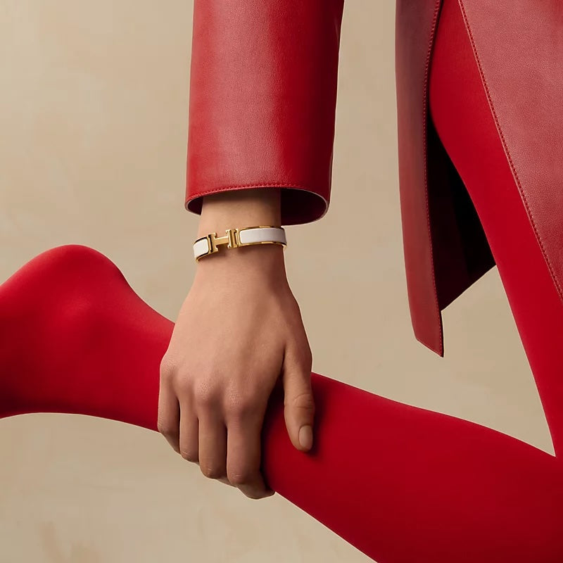Hermes CLIC H BRACELET PM CREAM