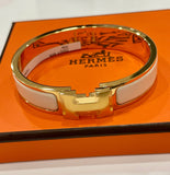 Hermes CLIC H BRACELET PM CREAM