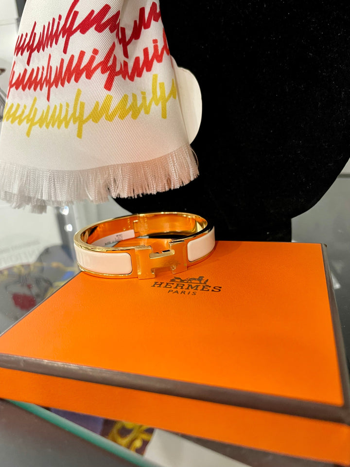 Hermes CLIC H BRACELET PM CREAM