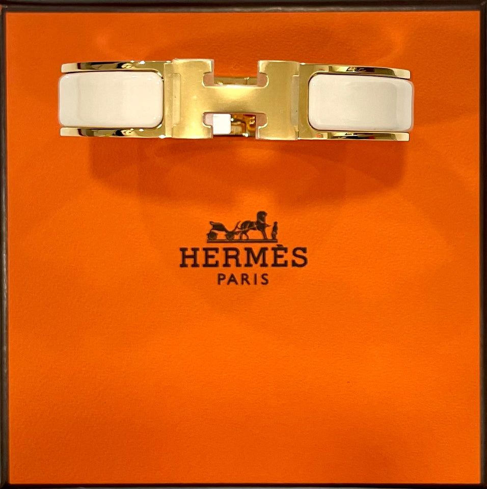 Hermes CLIC H BRACELET PM CREAM