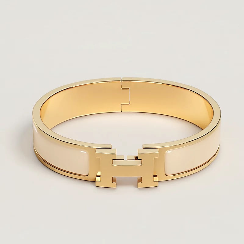 Hermes CLIC H BRACELET PM CREAM