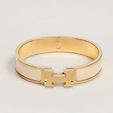 Hermes CLIC H BRACELET PM CREAM