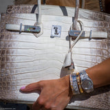 Hermes Diamond Himalaya Birkin 35 Matte Nilo Crocodile 18K White Gold Diamond Hardware