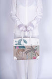 Hermes Faubourg Tropical Birkin 35 Embroidered Toile de Camp and White Swift Palladium Hardware