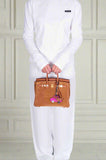 Hermes Grizzly Birkin 25 Gold Grizzly Suede and Swift Gold Hardware