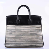 Hermes HAC Birkin 32 Gray Vibrato and Black Box Palladium Hardware