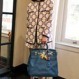 Hermes HAC Birkin 40 Bleu Thalassa Togo Palladium Hardware