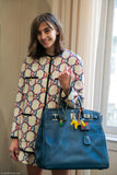 Hermes HAC Birkin 40 Bleu Thalassa Togo Palladium Hardware