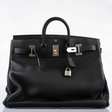 Hermes HAC Birkin 50 Voyager Black Togo leather Palladium Hardware
