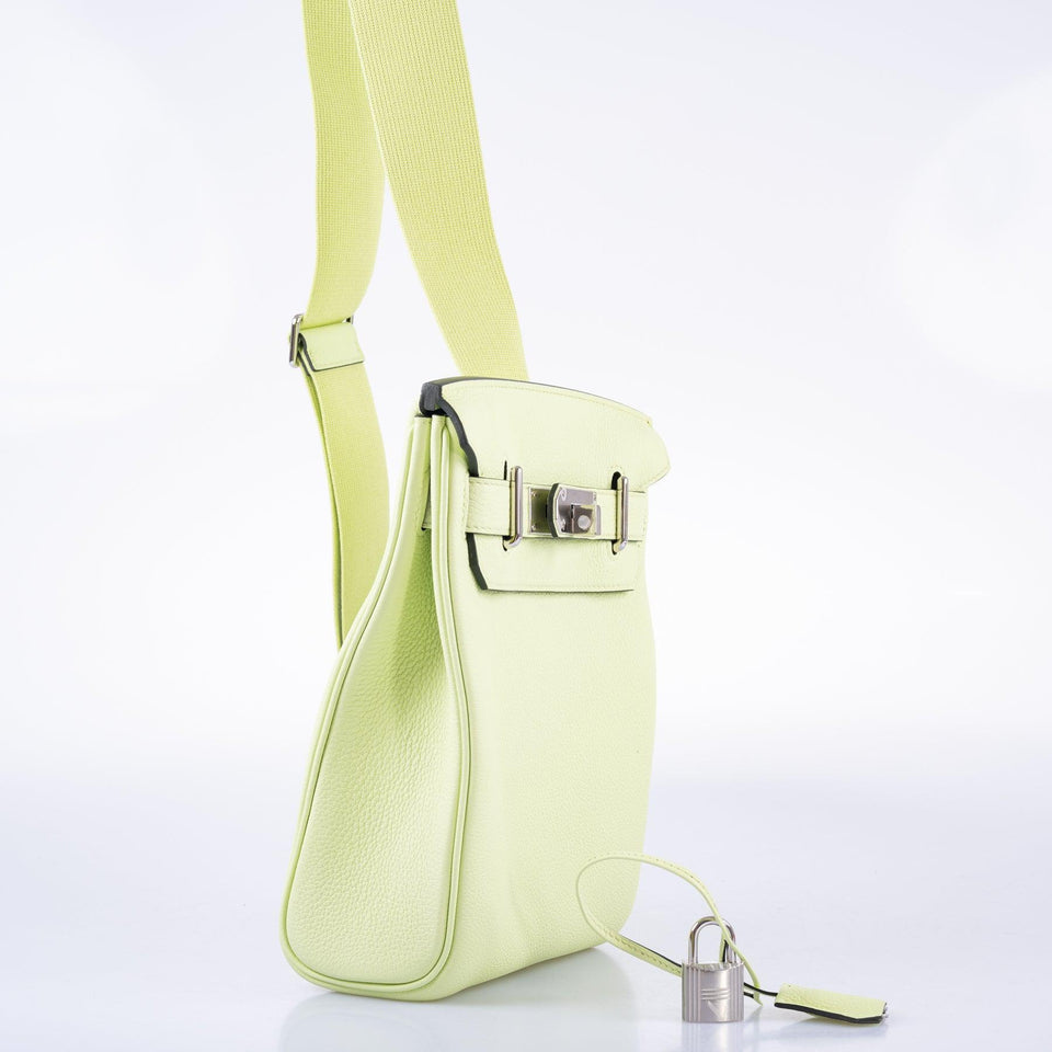 Hermes HAC Birkin A Dos PM Vert Absinthe Togo Palladium Hardware