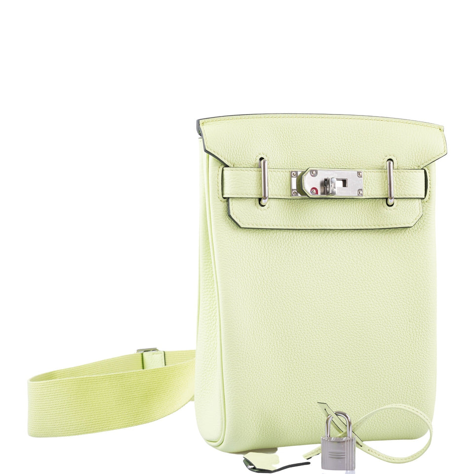 Hermes HAC Birkin A Dos PM Vert Absinthe Togo Palladium Hardware