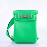 Hermes HAC Birkin A Dos PM Vert Comics Togo Palladium Hardware