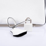 Hermes HSS Birkin 25 Black and White Togo with Palladium Hardware - 2018, C