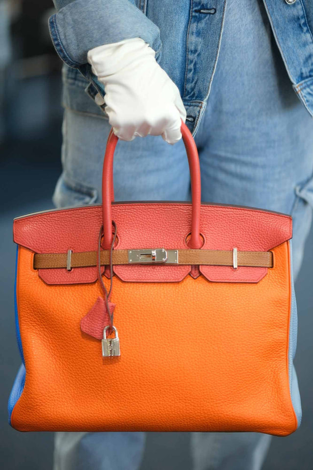 Hermes Hermes Birkin 35 Arlequin Clemence Palladium Hardware