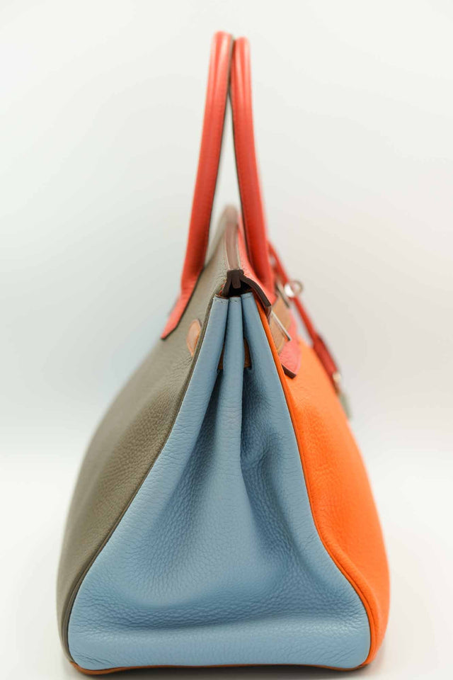 Hermes Hermes Birkin 35 Arlequin Clemence Palladium Hardware