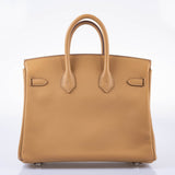 Hermes In and Out Birkin 25 Biscuit Printed Swift Palladium Hardware